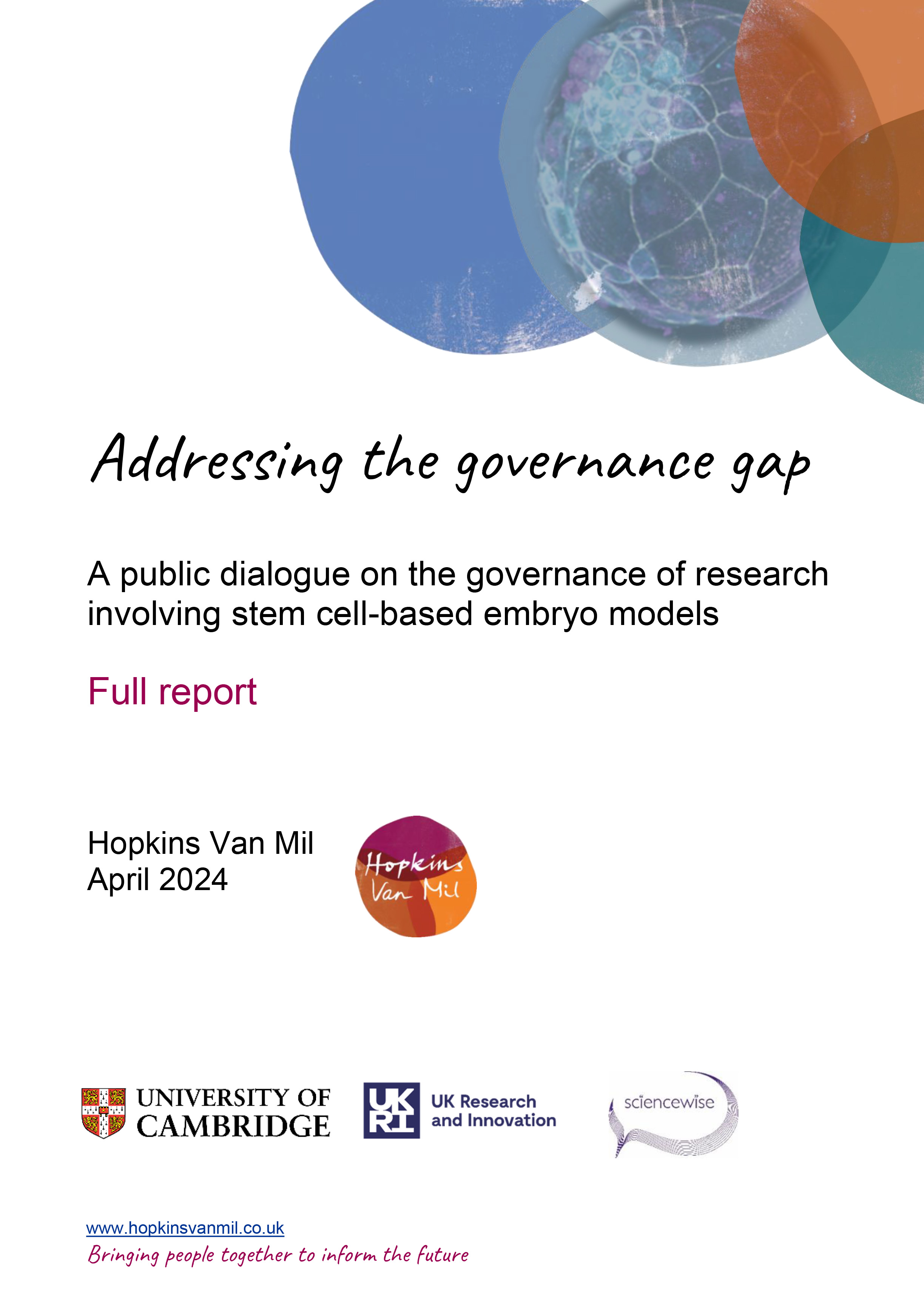 SCBEM public dialogue report cover