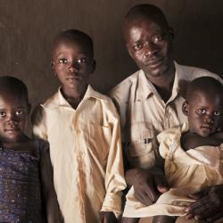 Valente Inziku, whose wife Jennifer died in childbirth in Arua, Uganda (photography: Tadej Znidarcic)