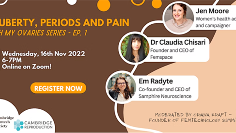Oh my ovaries! event 1: Puberty, Periods and Pain image