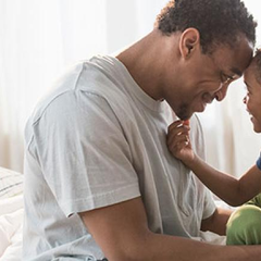 Father and son talking. Credit: Jose Luis Pelaez Inc / DigitalVision via Getty Images