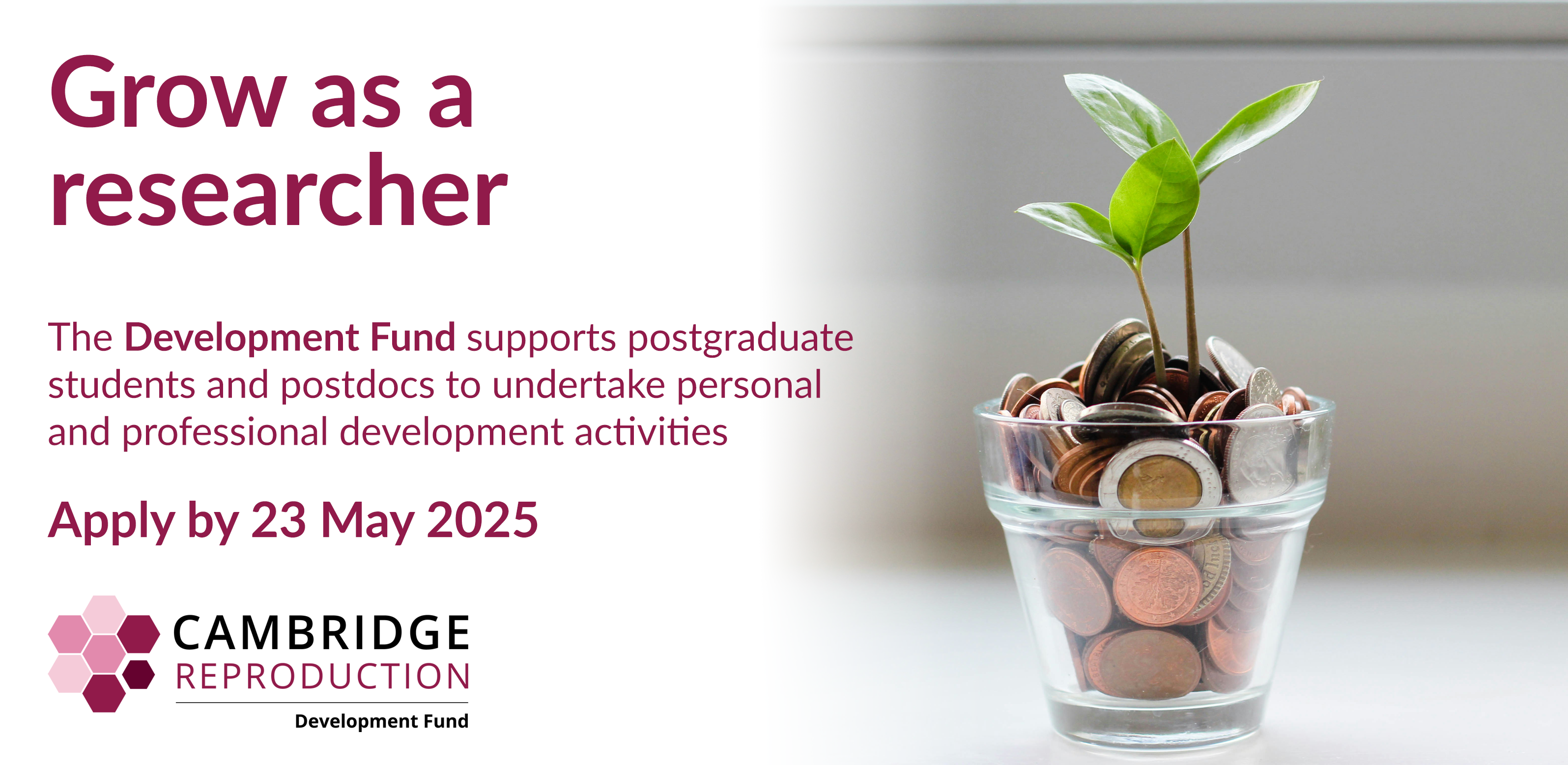 Development Fund - Open for Easter Term
