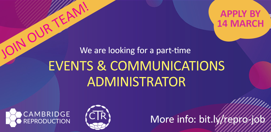 Events and Comms Administrator job advert